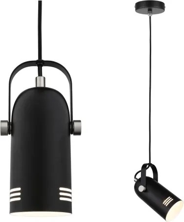 Paulmann 79766 - LED RGBW 1xE27/9W Lampada a sospensione con cavo LAVEA 230V nero