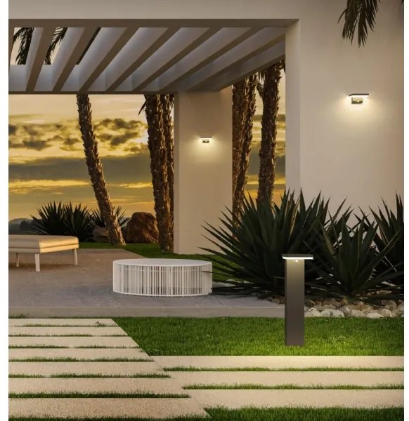 Redo 90535 - Luce solare a LED con sensore TAIYO LED/2W/3,7V 3000K IP54 antracite