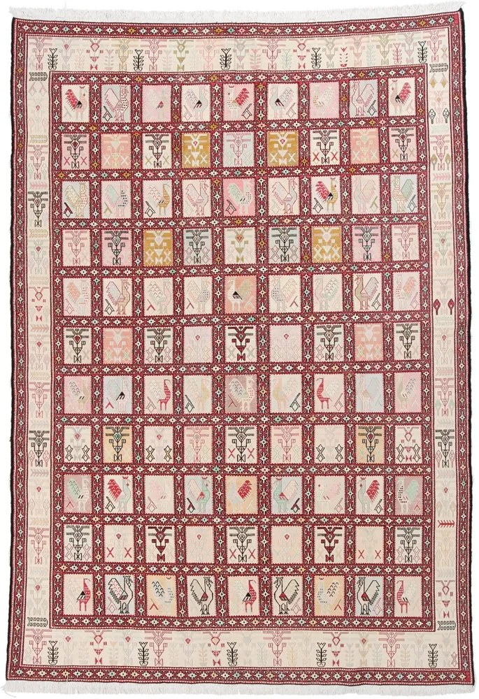 Kilim Tappeto 290 x 200 Beige (Iran) Annodato A Mano