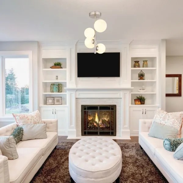 Globo 56140-4D - Lampadario a sospensione con supporto rigido LED RIHA 4xG9/3W/230V cromo