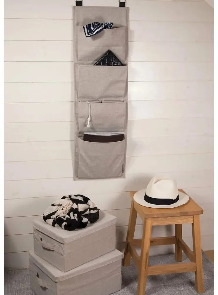 Scatola con coperchio nera in tessuto 35x26x19 cm Soft Storage – Bigso