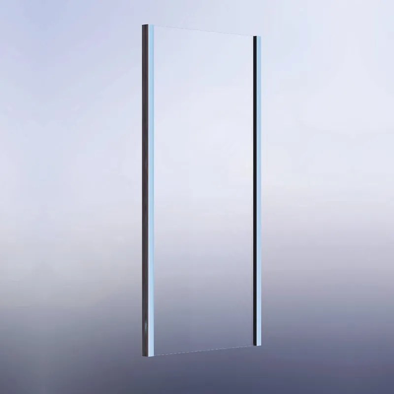 Pannello laterale per box doccia L 120 x H 195cm, Sp. 8 mm profilo in alluminio argento cromato