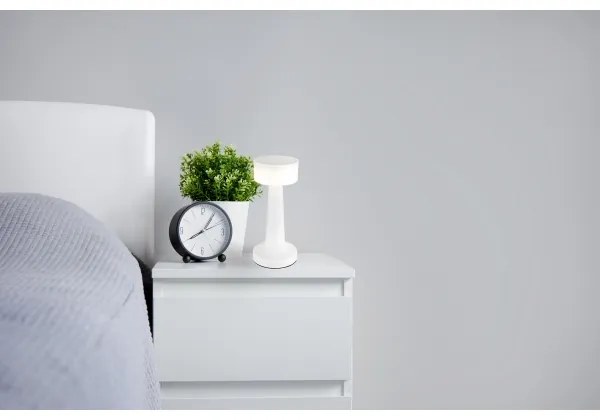 Globo 58447W - Lampada da tavolo LED dimmerabile ANGELIKA LED/1W/3,7V bianca