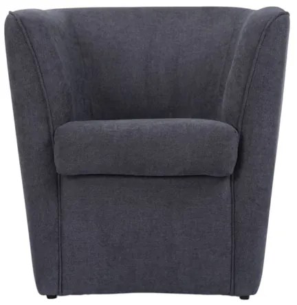 Poltrona moderna Grigio in tessuto antimacchia imbottita