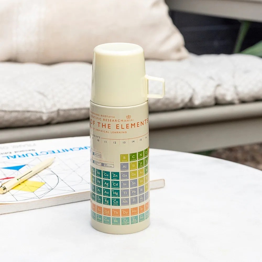 Borraccia termica color crema 350 ml Periodic Table – Rex London