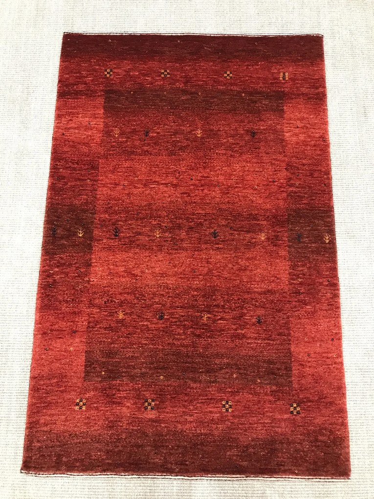 Loribaft Tappeto persiano 140 x 90 Rosso (Iran) Annodato A Mano