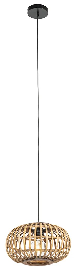 Lampada a sospensione orientale in bambù 32 cm - Amira