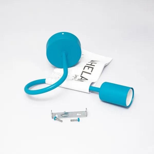Lampada da parete LED OXFORD 1xE27/15W/230V blu