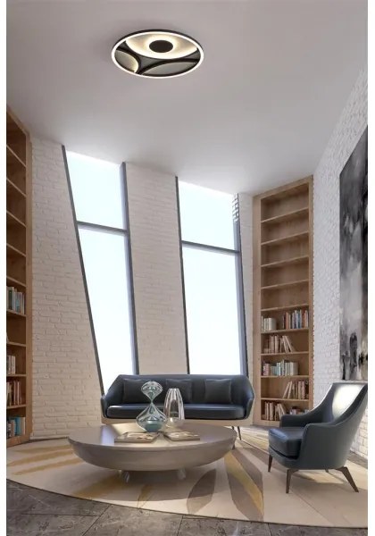 Searchlight 82100-39BK - LED Dimmerabile plafoniera ZENDISC LED/20W/230V 3000K Ø 39 cm