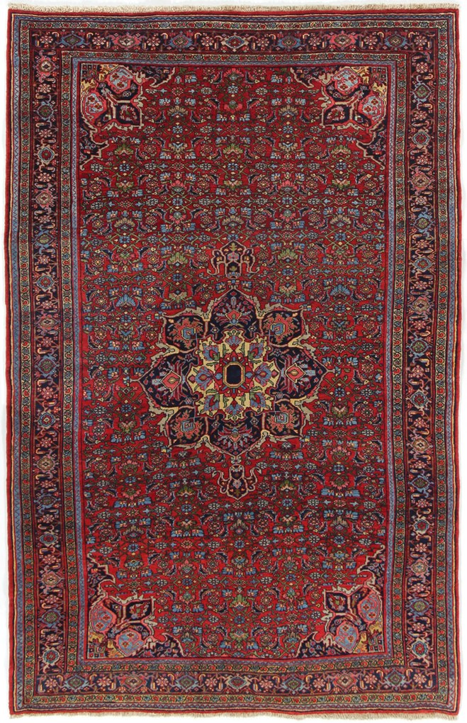Bidjar Tappeto 210x130 (Iran) Annodato A Mano