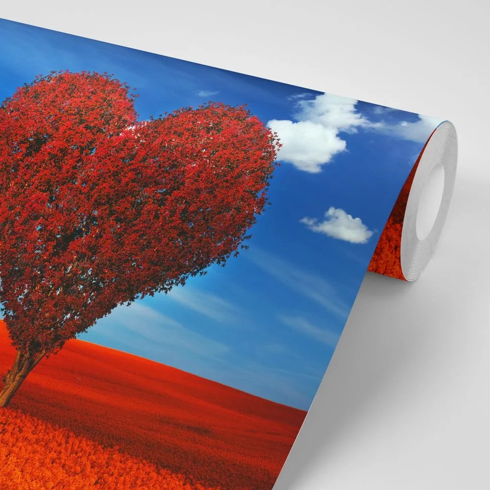 Carta da parati – Albero meraviglioso a forma di cuore
