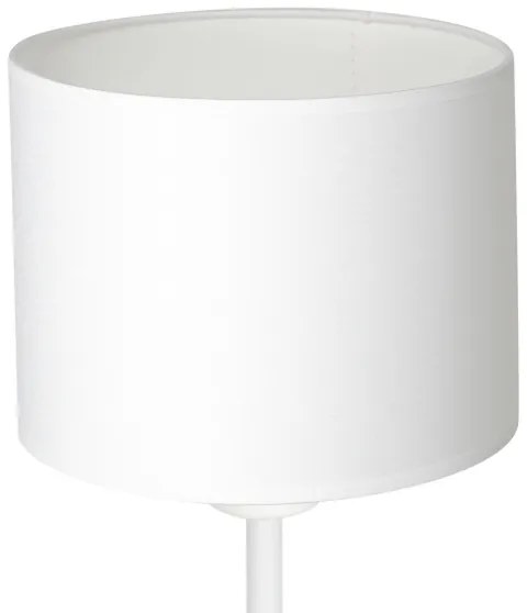 Lampada da tavolo ARDEN 1xE27/60W/230V diametro 18 cm bianco