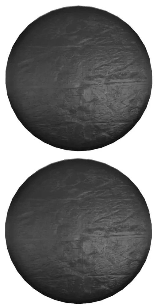 Coperture mobili da giardino 2pz 10 occhielli Ø260x90cm rotonde