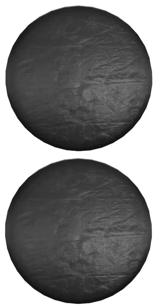 Coperture mobili da giardino 2pz 10 occhielli Ø260x90cm rotonde