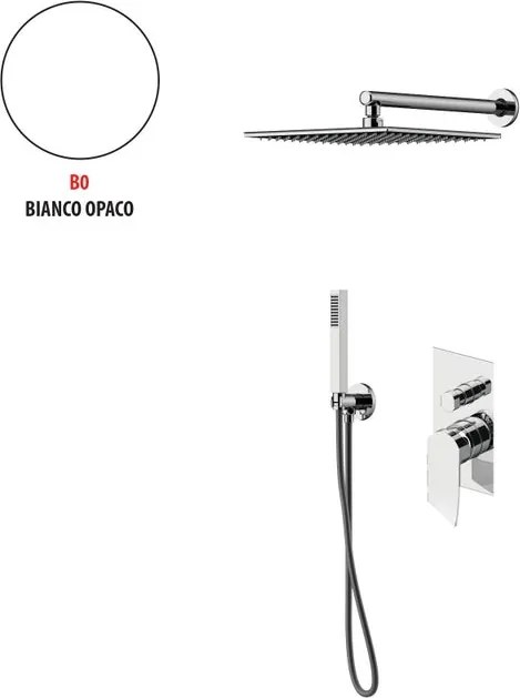 Kit incasso doccia Soffio bianco opaco