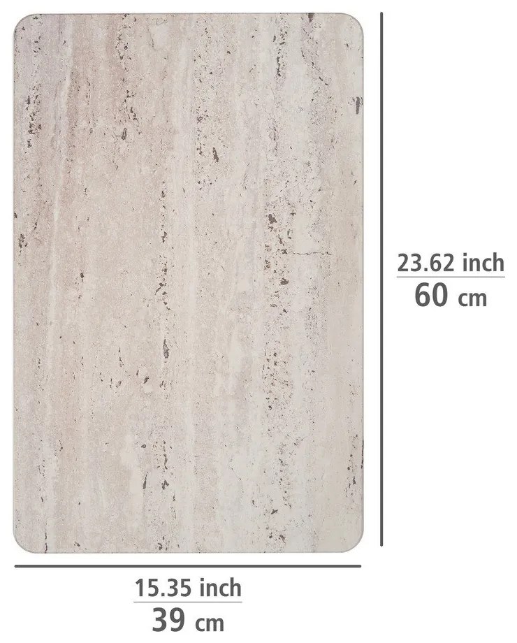 Tappetino da bagno marrone chiaro in terra di diatomee 39x60 cm Puna - Wenko