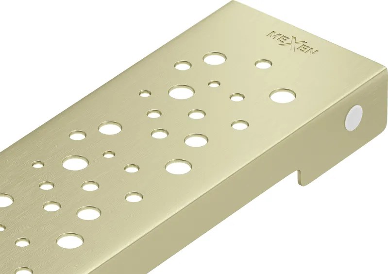Mexen Flat M12 copertura per scarico lineare 100 cm, oro spazzolato - 1A21100