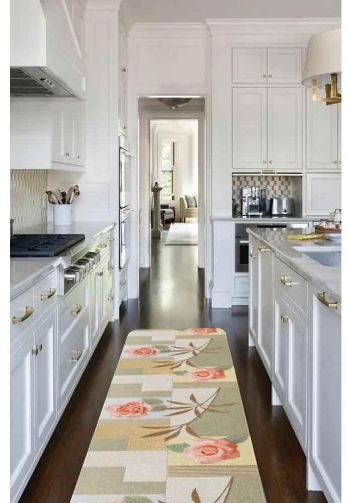 Runner lavabile 58x240 cm Blooming Garden - Oyo Concept