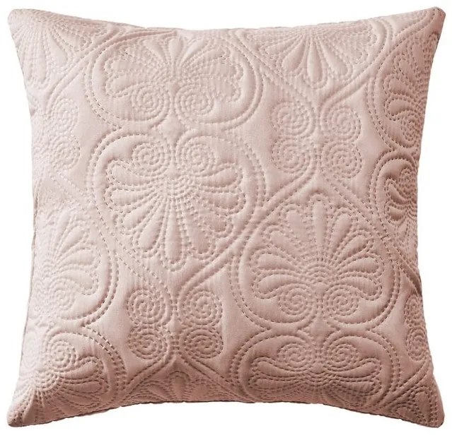 Bellissima federa decorativa rosa cipria 45 x 45 cm