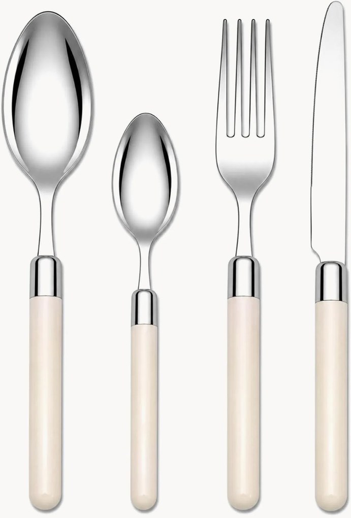 Set di 24 posate Pastello, 6 persone
