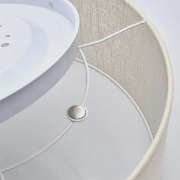 Plafoniera SIRJA 1xE27/60W/230V diametro 35 cm panna