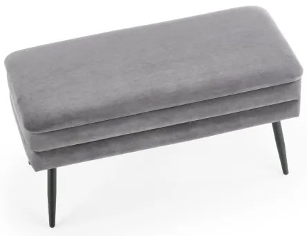 Panca con contenitore VELVA 37x78 cm grigio