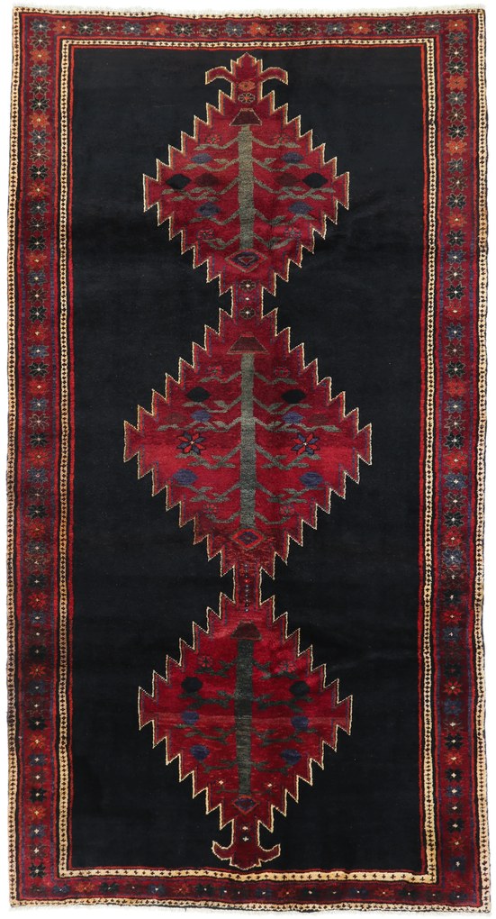 Hamedan Tappeto 290x150 (Iran) Annodato A Mano