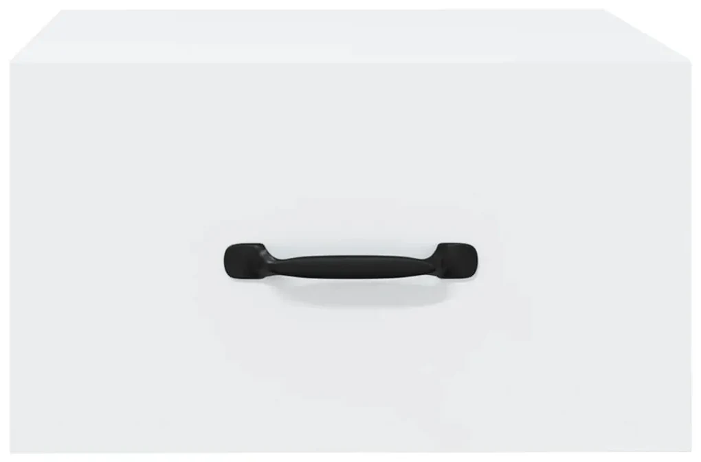 Comodini a muro 2 pz bianchi 35x35x20 cm