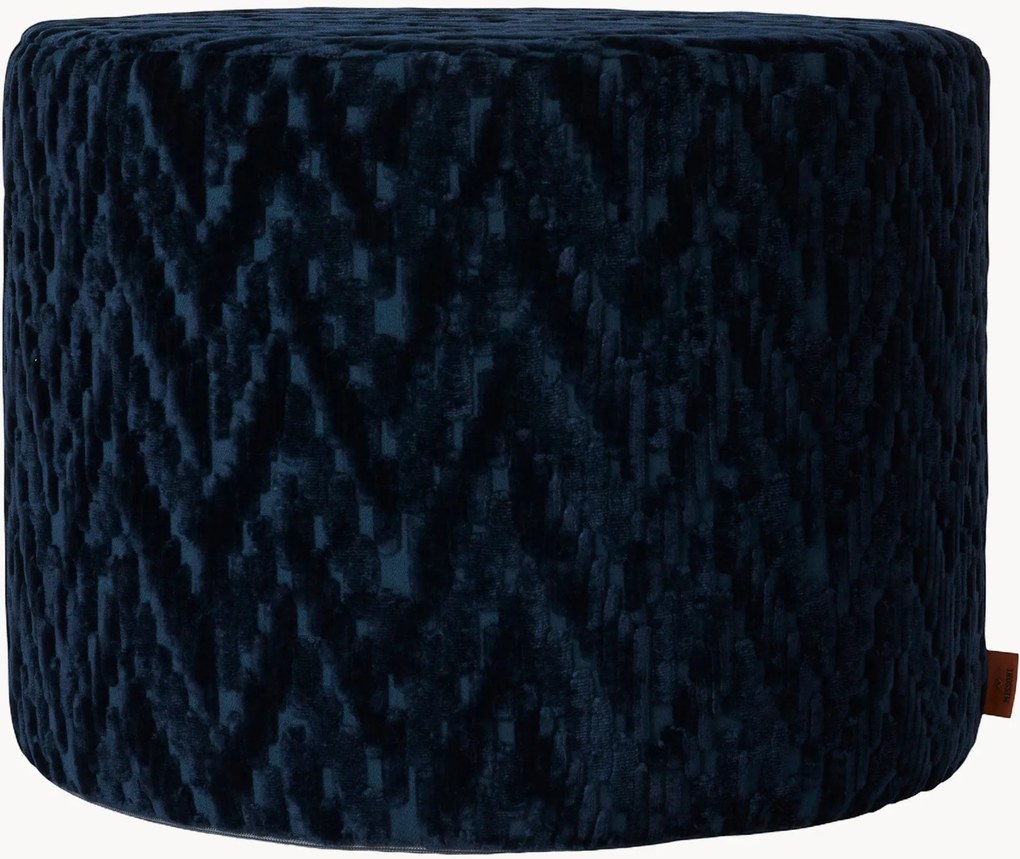 Pouf in viscosa Fossile