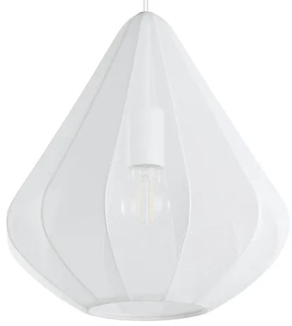 Eglo 43996 - Lampadario a sospensione con filo DOLWEN 1xE27/40W/230V diametro 33,5 cm bianco