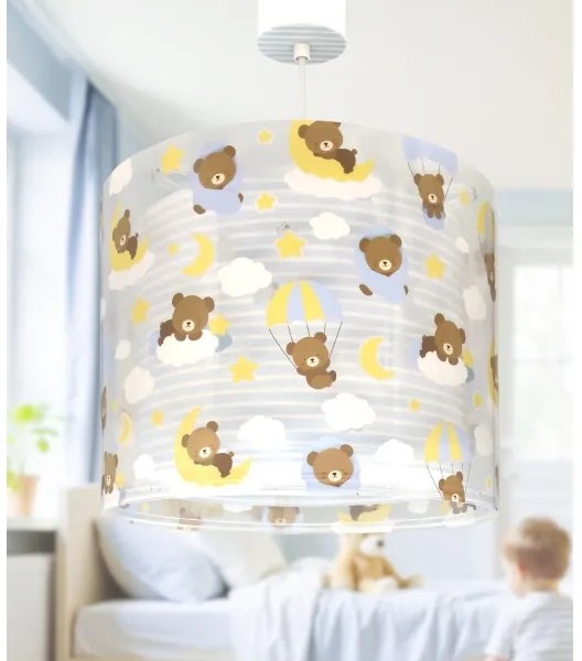 Dalber 41572T - Lampadario per bambini BABY TEDDY 1xE27/15W/230V blu