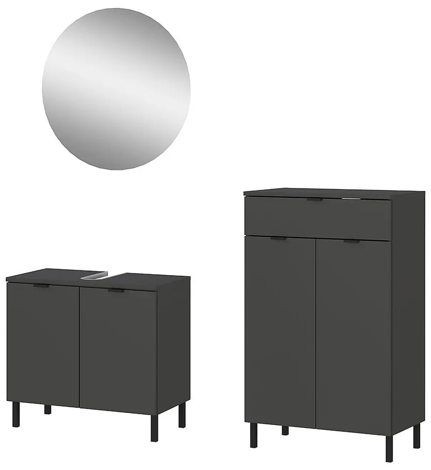 Set mobili da bagno antracite Arcena - Germania