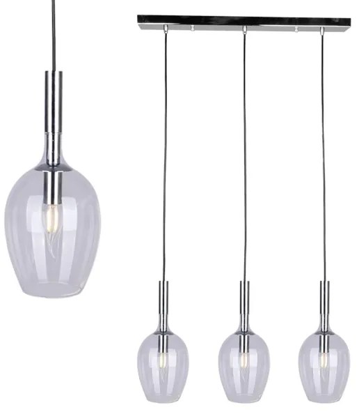 Lampadario su filo TANGO 3xE14/40W/230V chiaro