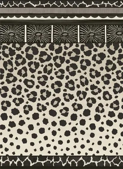 Cole & Son Carta da parati Zulu Border - Black