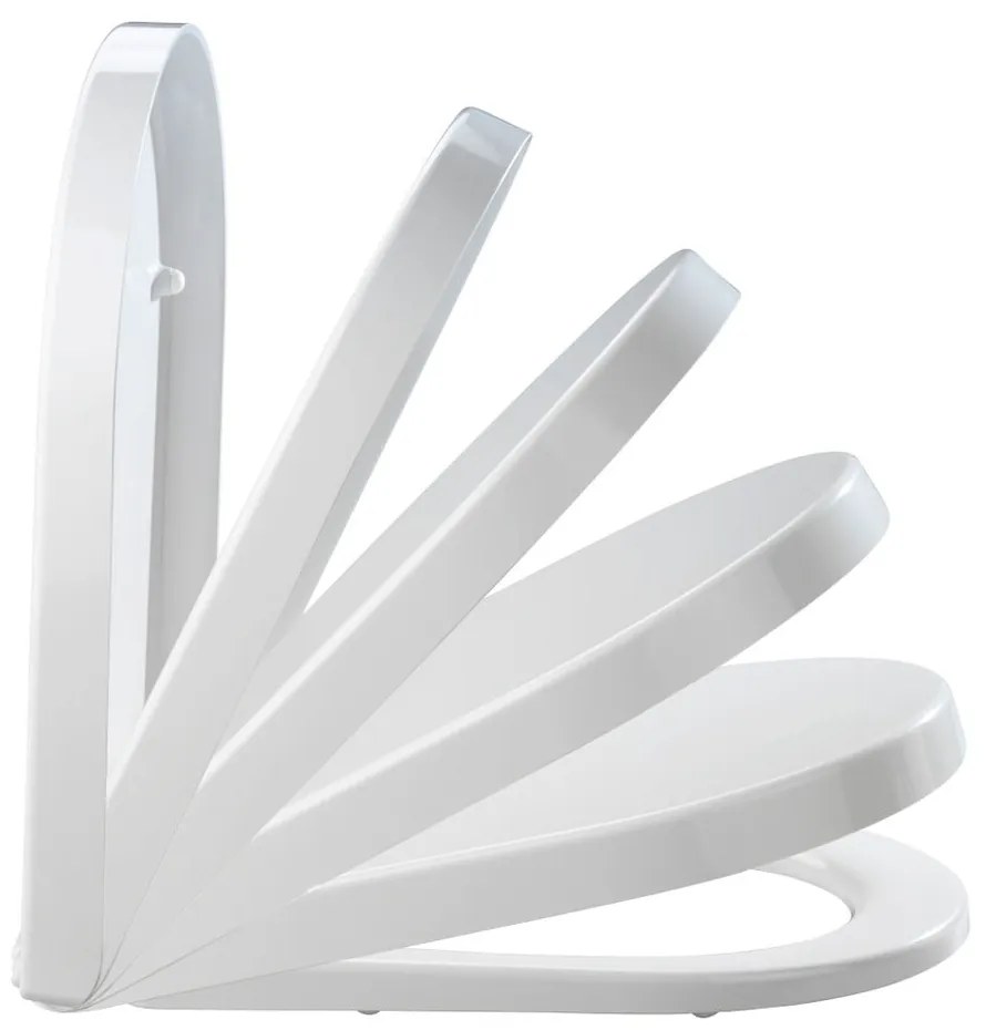 Sedile WC con chiusura Easy-Close (automatica) 34,5 x 45,5 cm Palma – Wenko