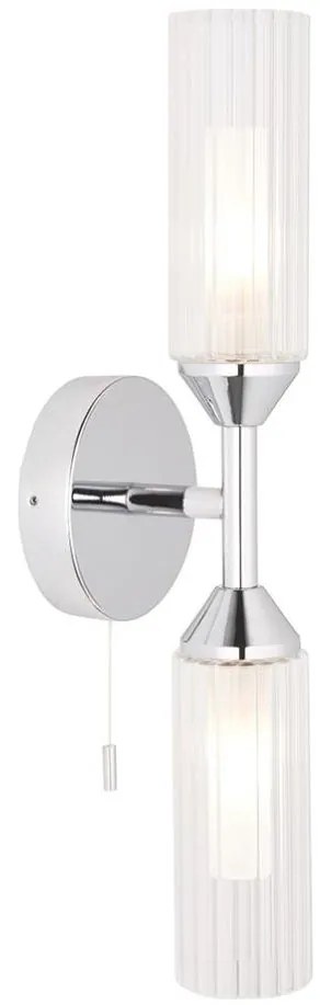 Endon 97172 - Applique da parete per bagno NATORI 2xG9/3W/230V IP44 cromo lucido