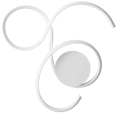 Plafoniera TWIST a LED 59x52 cm in metallo verniciato Bianco