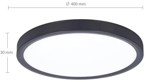 Brilagi-Luce LED dimmerabile ESTELA LED/48W/230V 3000-6500K ø 40 cm black+RC