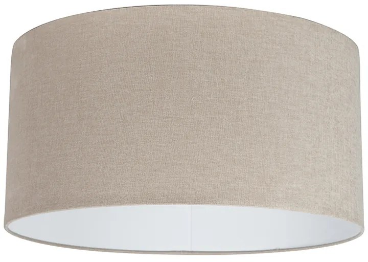 Lampada a sospensione rustica bianca con paralume marrone chiaro 50 cm - Combi