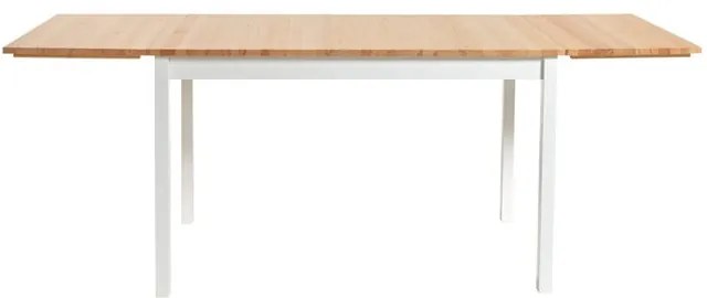 Tavolo da pranzo pieghevole in pino con struttura bianca , 120 (200) x 70 cm Brisbane - Bonami Essentials