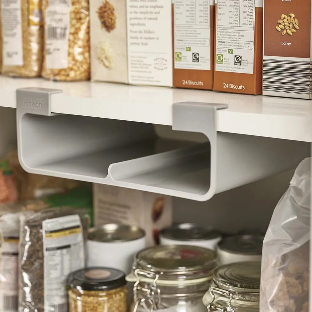 Organizer a sospensione in plastica grigia per alluminio e carta da cucina CupboardStore - Joseph Joseph