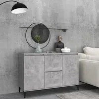 Credenza Grigio Cemento 104x35x70 cm in Truciolato 806116