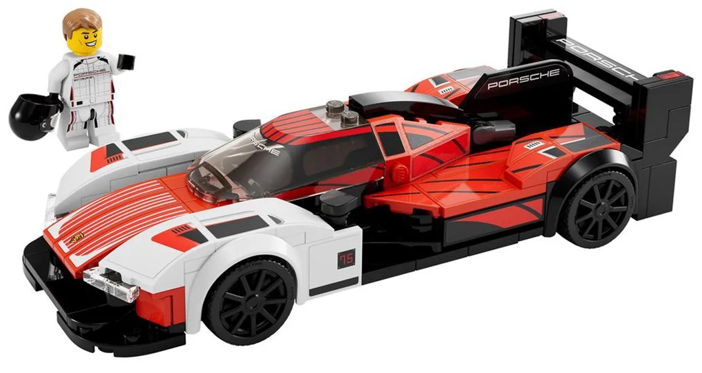 Porsche 963 Speed Champions auto da costruire con pilota Lego