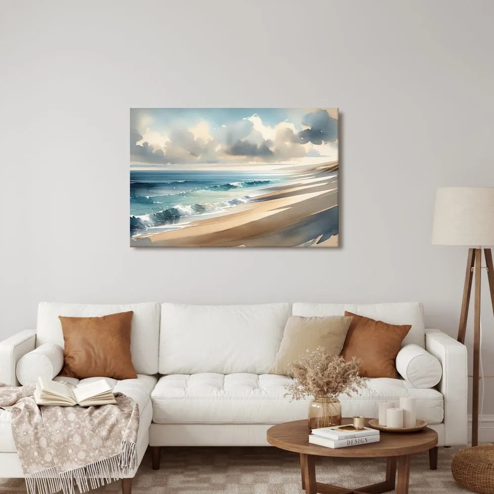 Quadro su tela – Pennellate di mare su tela
