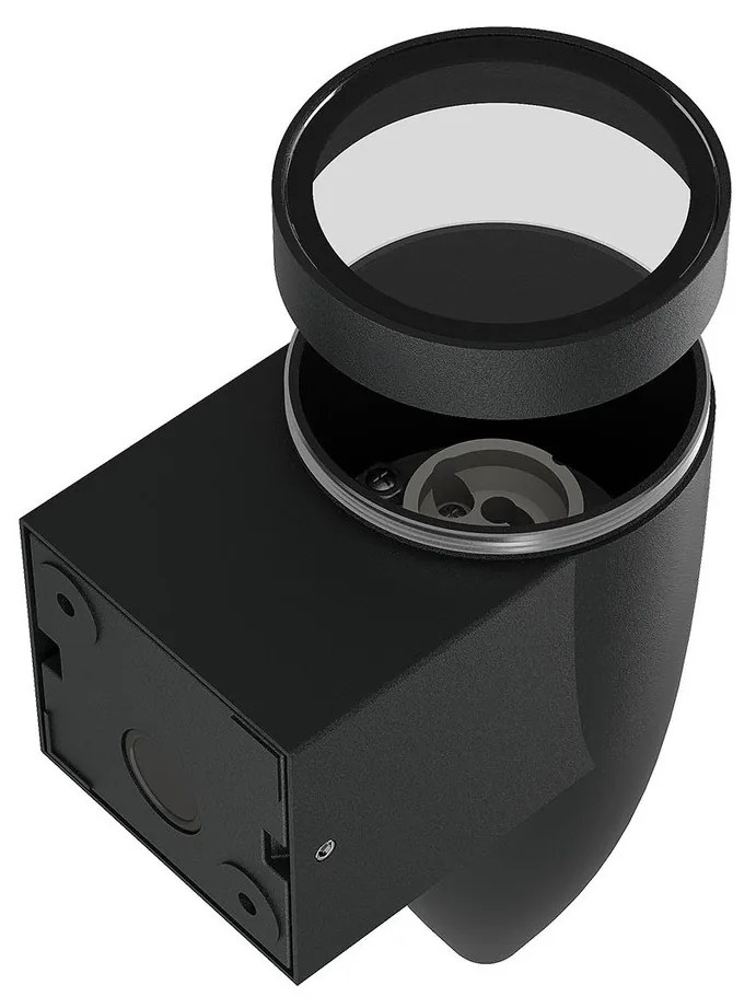 Applique da Parete a Cono per esterni IP65 GU10 - Nera
