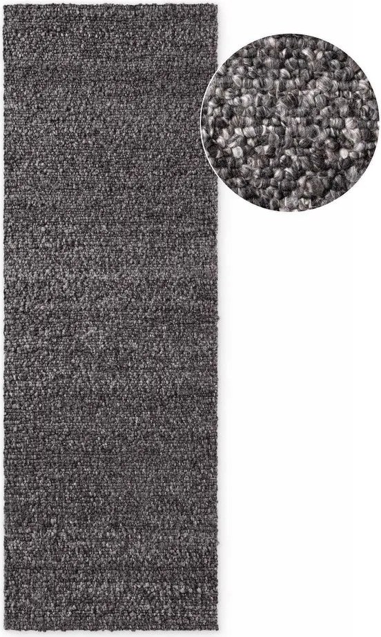 Passatoia grigio scuro tessuta a mano 80x200 cm Notting Hill Portobello – Ted Baker