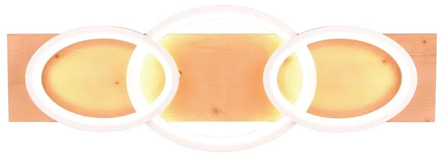 Plafoniera dimmerabile LED bianco-marrone 33x97 cm Barca - Trio
