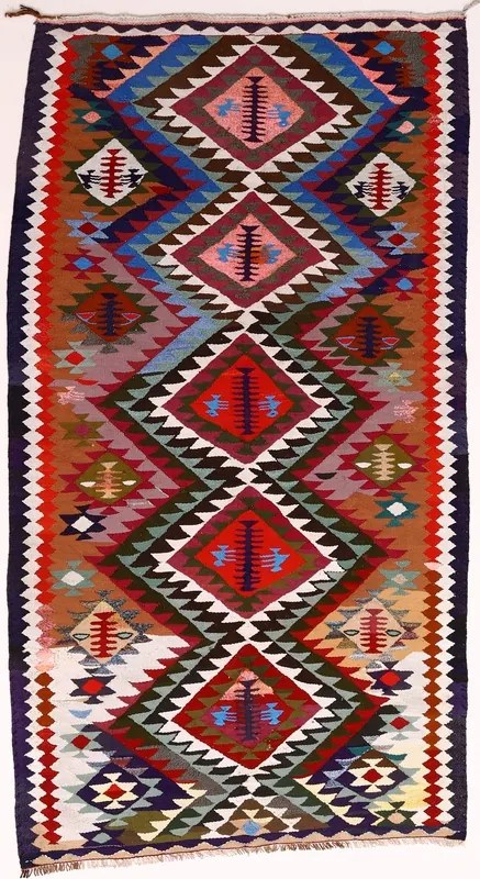 Kilim Tappeto 150 x 280 (Iran) Tessuto A Mano
