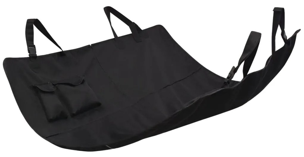 Coperta per cani per sedile posteriore auto 148x142 cm nero