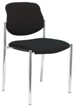 Sedia per Reception Villalgordo PC BALI840 Ecopelle Nero